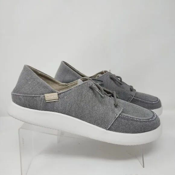 Chaco Loafers Mens 10 Grey Chillos Lace Up Luvseat Sneakers Stitched Shoes