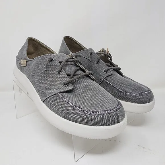 Chaco Loafers Mens 10 Grey Chillos Lace Up Luvseat Sneakers Stitched Shoes