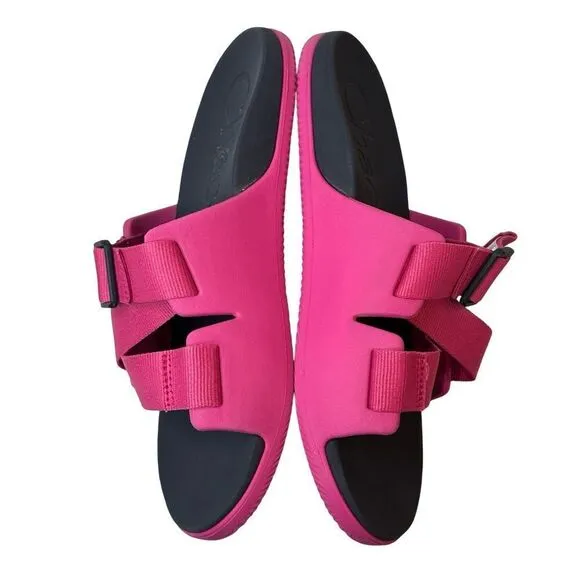 Chaco Womens Chillos Slide Sandal- Magenta Pink Size 8