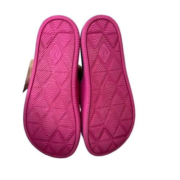 Chaco Womens Chillos Slide Sandal- Magenta Pink Size 8
