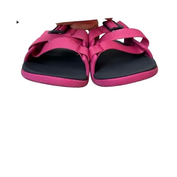 Chaco Womens Chillos Slide Sandal- Magenta Pink Size 8