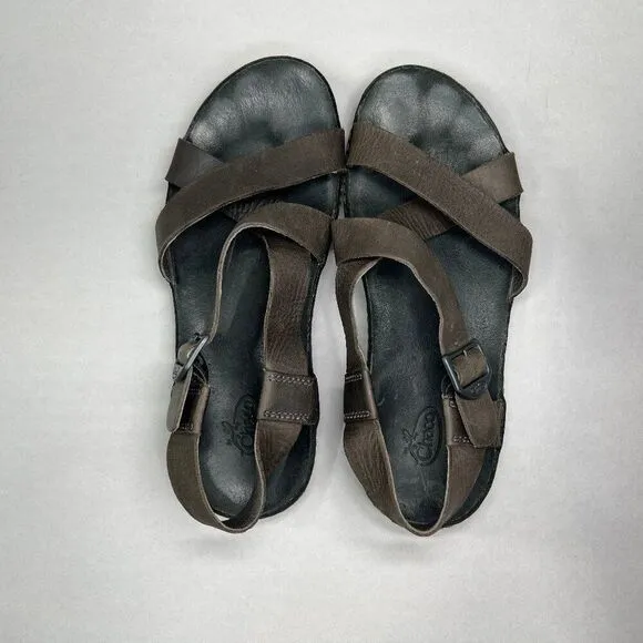 Chaco Women's Size 7 Tornado Brown Leather Sandals Sandals