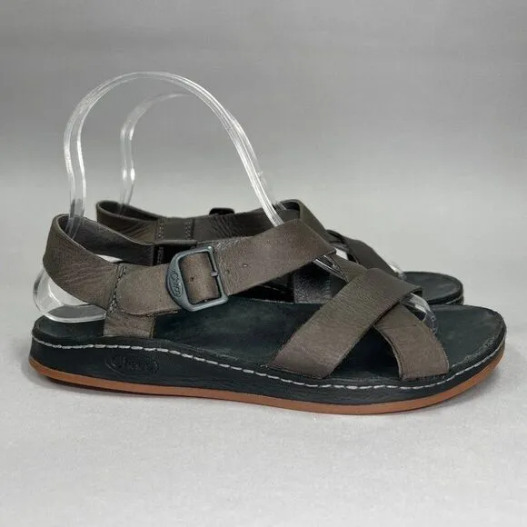 Chaco Women's Size 7 Tornado Brown Leather Sandals Sandals