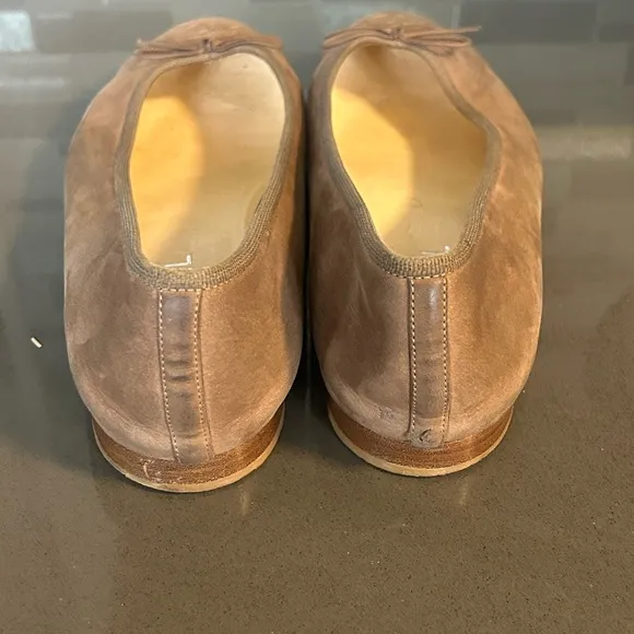 Chanel Women's Brown Suede Flats