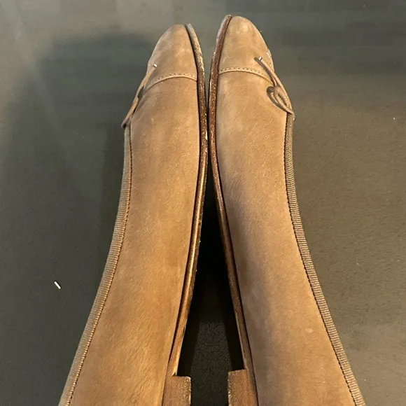 Chanel Women's Brown Suede Flats