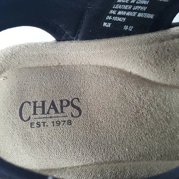 Chaps Mens Leather Sandals Fairfax Briar Brown US Mens 10M  96-23199