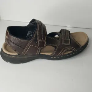 Chaps Mens Leather Sandals Fairfax Briar Brown US Mens 10M  96-23199