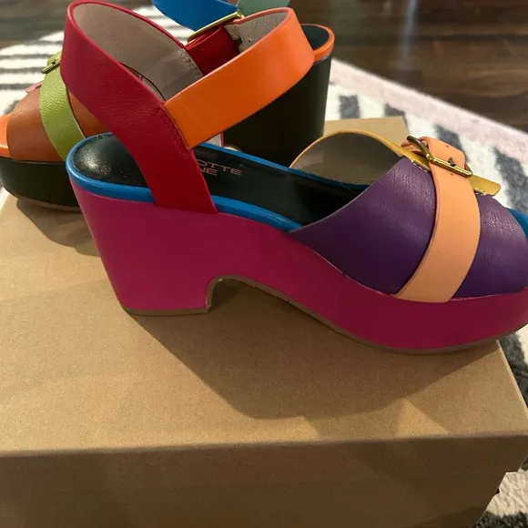 Charlotte Stone Multicolor Platform Sandals
