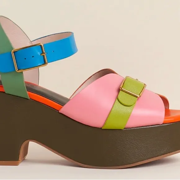 Charlotte Stone Multicolor Platform Sandals