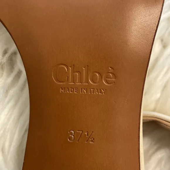 CHLOE Sandals size 7.5 excellent condition please see all photos leather soft
