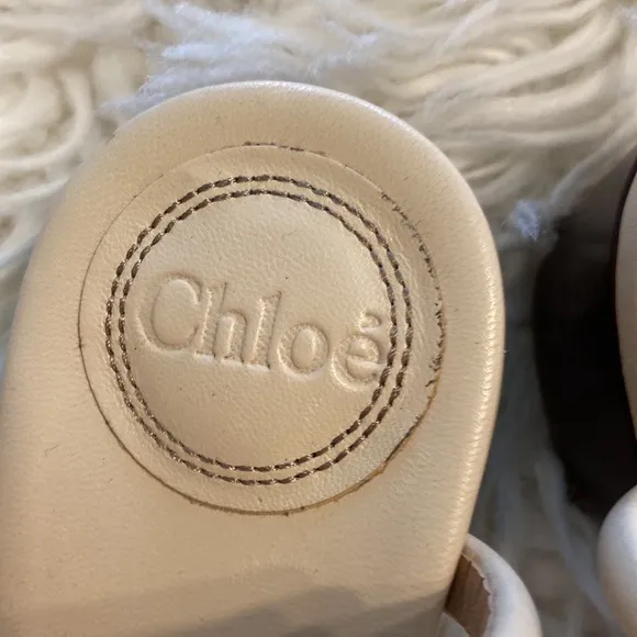 CHLOE Sandals size 7.5 excellent condition please see all photos leather soft