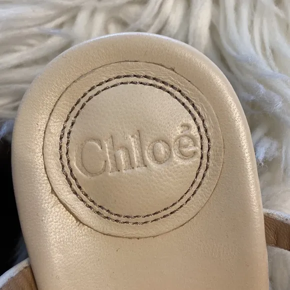 CHLOE Sandals size 7.5 excellent condition please see all photos leather soft
