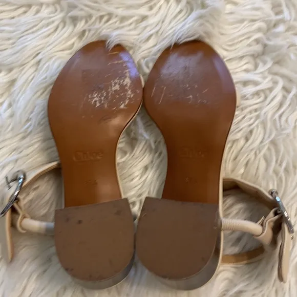 CHLOE Sandals size 7.5 excellent condition please see all photos leather soft
