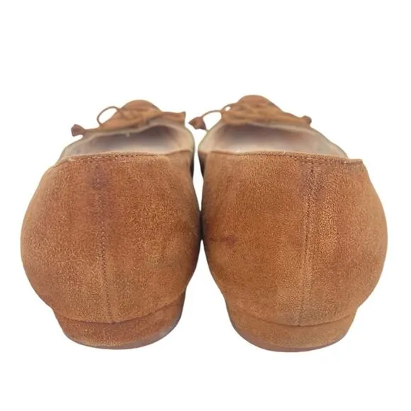 CHRISTIAN LOUBOUTIN Suede Ballet Flats in Tan - Size 36/6
