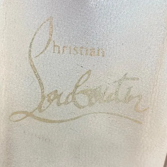 CHRISTIAN LOUBOUTIN Suede Ballet Flats in Tan - Size 36/6