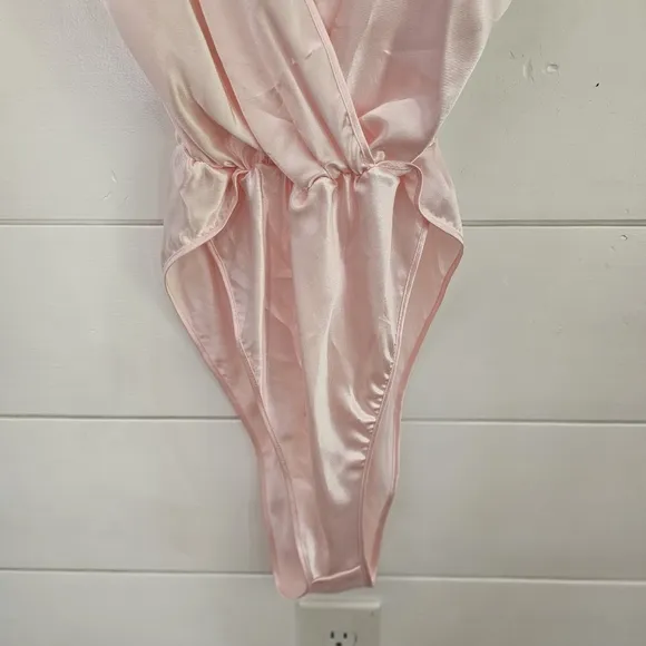 Cira by TOM BEZDUDA Vintage pink teddy lingerie sz Small