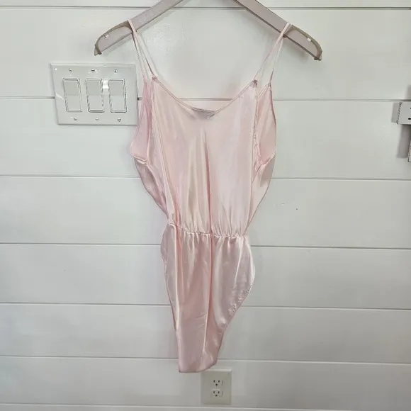Cira by TOM BEZDUDA Vintage pink teddy lingerie sz Small