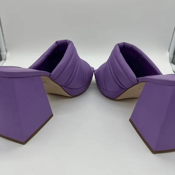 Circus Sam Edelman Womens Platform Shoes Slide Sandals Marlie Chunky Purple 8.5