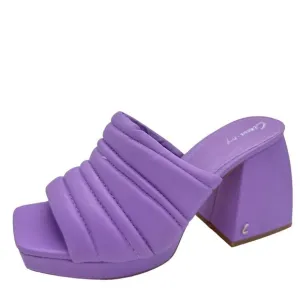 Circus Sam Edelman Womens Platform Shoes Slide Sandals Marlie Chunky Purple 8.5