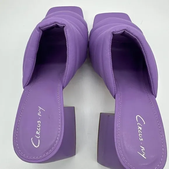 Circus Sam Edelman Womens Platform Shoes Slide Sandals Marlie Chunky Purple 8.5