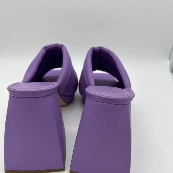 Circus Sam Edelman Womens Platform Shoes Slide Sandals Marlie Chunky Purple 8.5