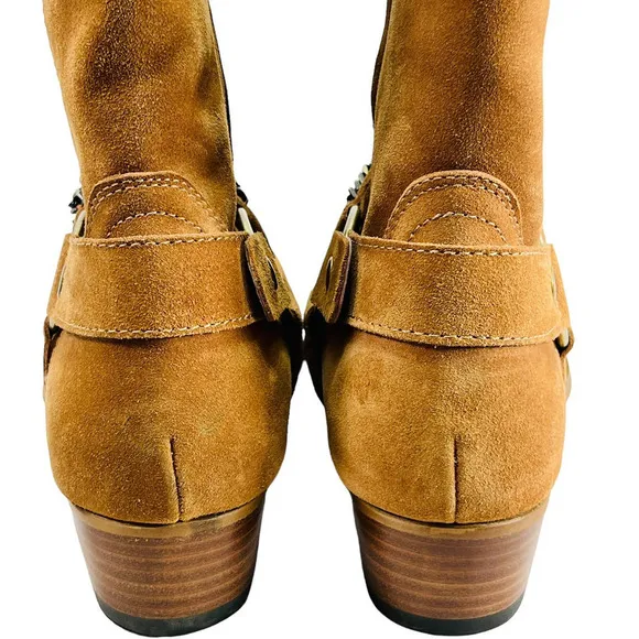 Civil Regime NEW Men's Suede Harness Chain Detail Side Zip Boots 7 US 40 EU