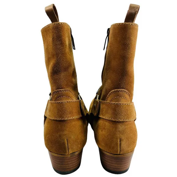 Civil Regime NEW Men's Suede Harness Chain Detail Side Zip Boots 7 US 40 EU