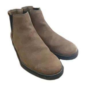 Clarks Banning Limit Brown Leather Slip On Chelsea Ankle Boots Men's Size 10M