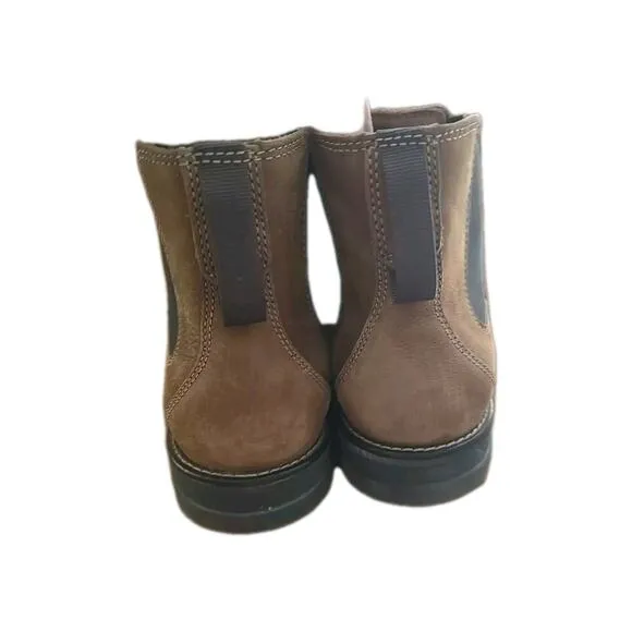 Clarks Banning Limit Brown Leather Slip On Chelsea Ankle Boots Men's Size 10M
