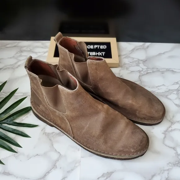 Clarks Chelsea Suede Boots