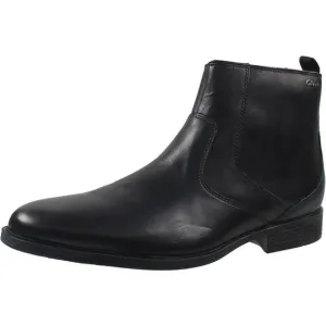 Clarks Mens 261550397090 Black Waterproof Leather Chelsea Boots New