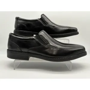 Clarks Men's Bolton Free Black Leather Slip On Size 10