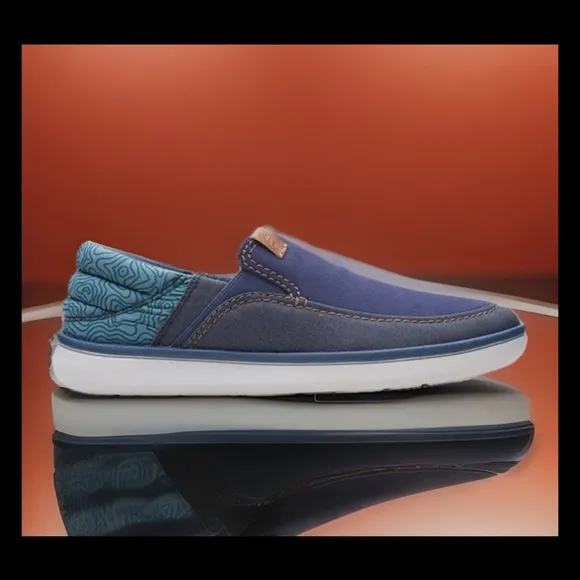 Clarks Men's Cantal Easy Navy Combi Vacation laid back summer loafers Sz11