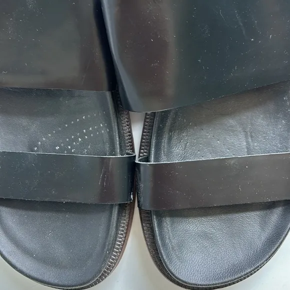 Clarks Zena Mae Sandals Black Leather Upper Size US 8.5M