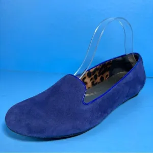 Clarks Bendables Womens Poem Gloss Flats in Blue Suede 9.5M