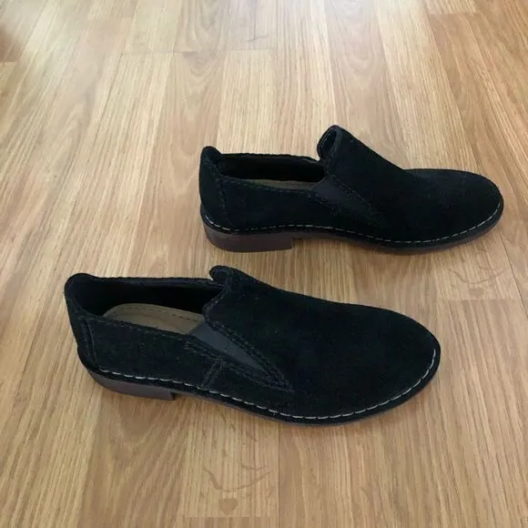 Clarks Somerset Cabaret City Black Suede Loafer Comfort Flat Shoes
