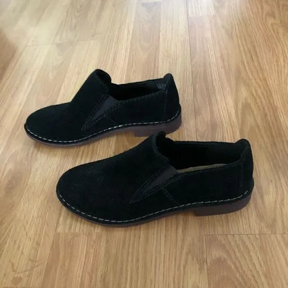 Clarks Somerset Cabaret City Black Suede Loafer Comfort Flat Shoes