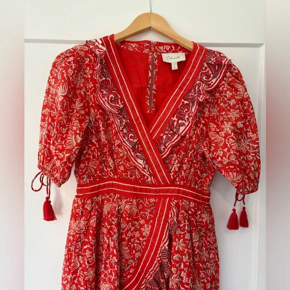 Cleobella Bohemian Ruffle Blair Mini Dress