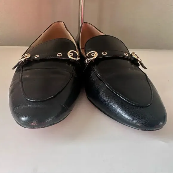 Coach Isabel Loafers in Black Leather Size 5B