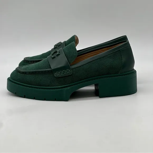 Coach Leah Signature Canvas Loafers. Size 6.5