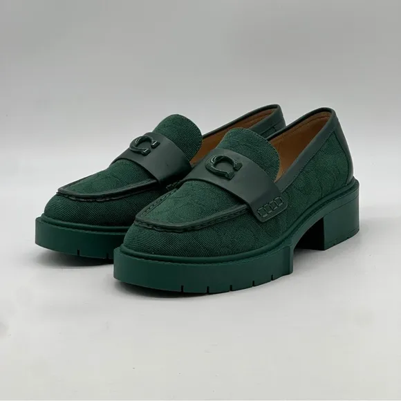 Coach Leah Signature Canvas Loafers. Size 6.5