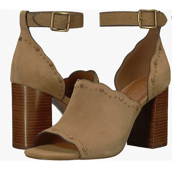 Coach Marnie Suede Sandals Size 10 NWOB