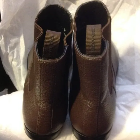 Coach Men's Brown Leather Chelsea Boots - 11.5D - New in Box