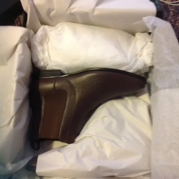 Coach Men's Brown Leather Chelsea Boots - 11.5D - New in Box