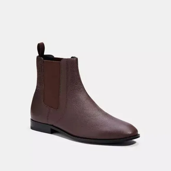 Coach Men's Brown Leather Chelsea Boots - 11.5D - New in Box