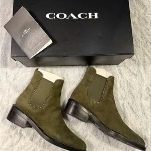 Coach Olive Suede Ankle Boots