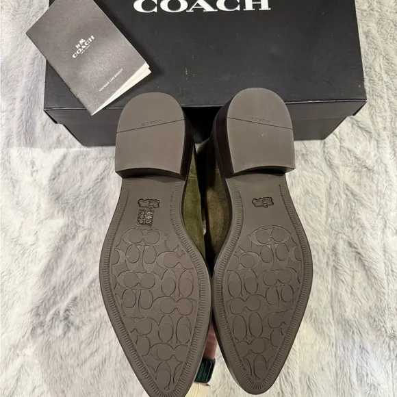 Coach Olive Suede Ankle Boots