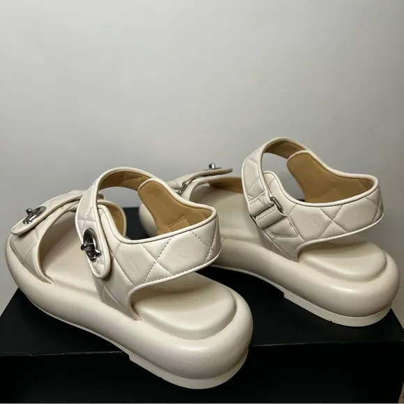 Coach Women’s Peyton Leather Sandal Platform Chunky Size 9.5 NWOB