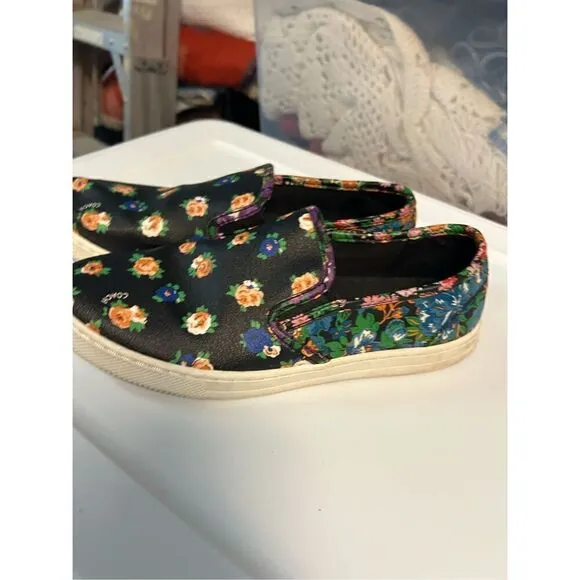 Coach Floral Coated Canvas Loafers