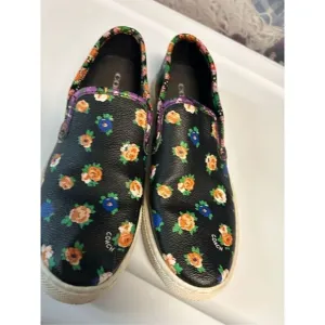 Coach Floral Coated Canvas Loafers